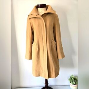Kenneth Cole Reaction Wool Camel Women's Coat. Size 14